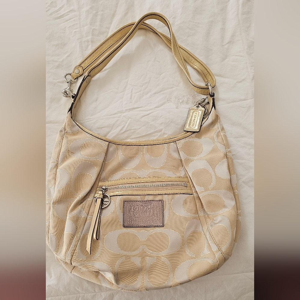 NEW-Coach Tote-Beige/Cream-Women's Tote Bag